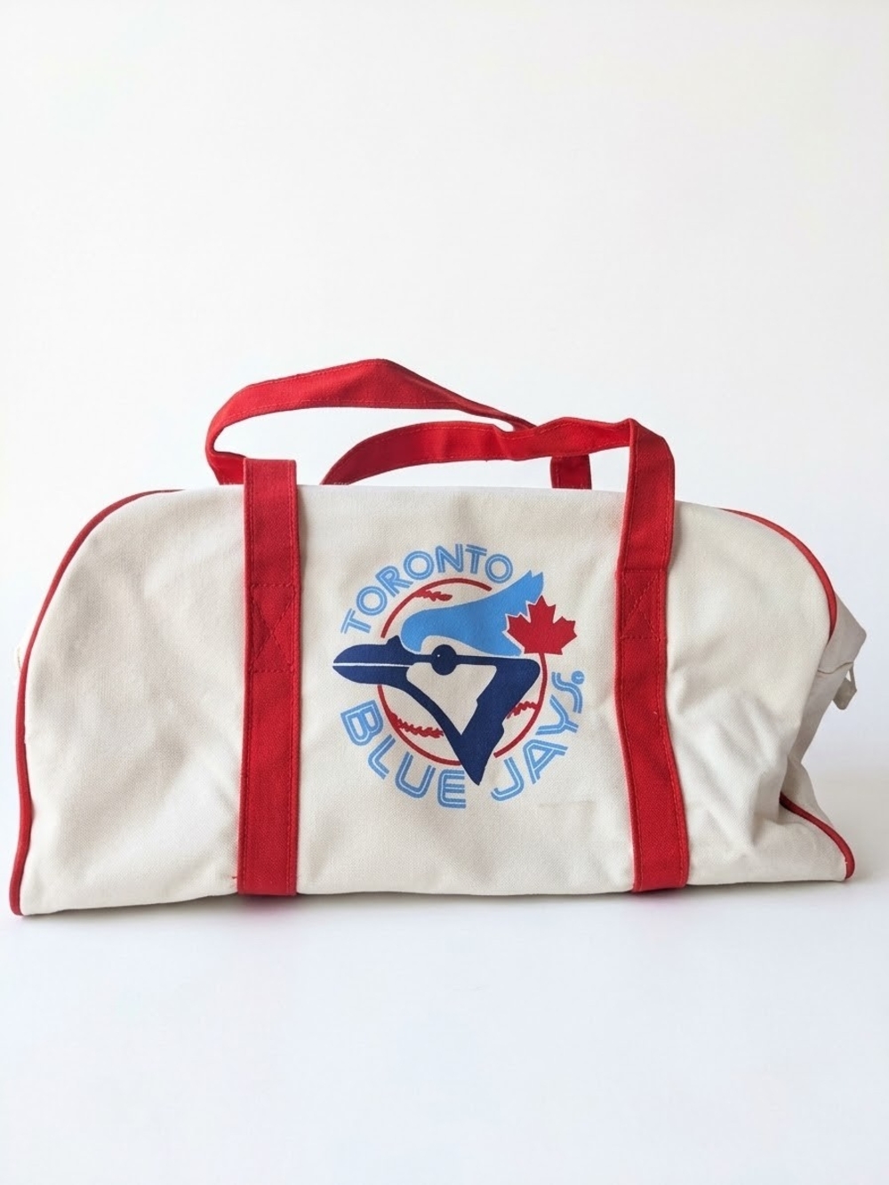 Vintage Toronto Blue Jays x Mr Submarine Canvas Duffle Bag 80s Stadium Giveaway